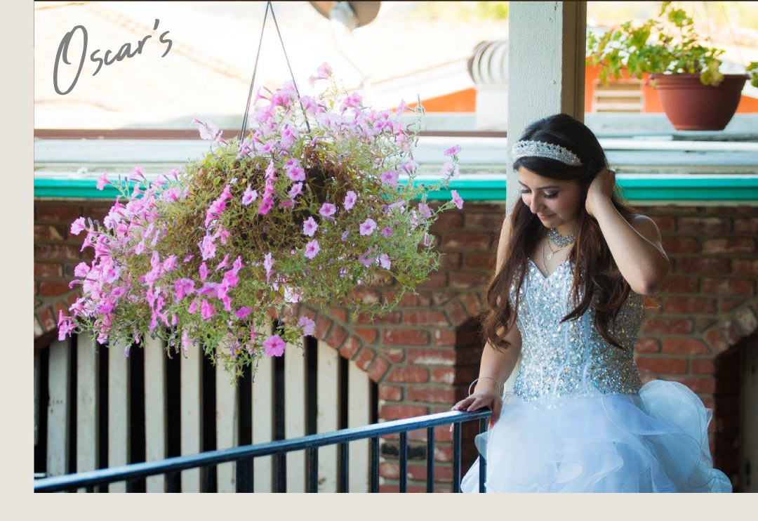 quinceañera photography session in garden
