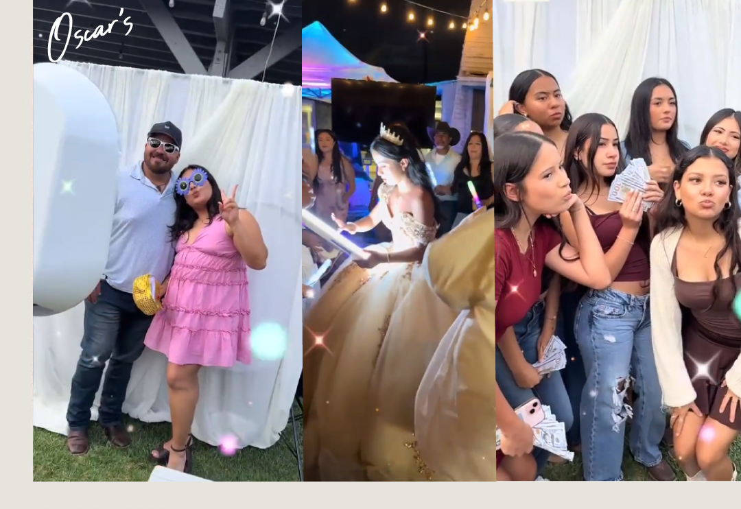 collage of photobooth pictures
